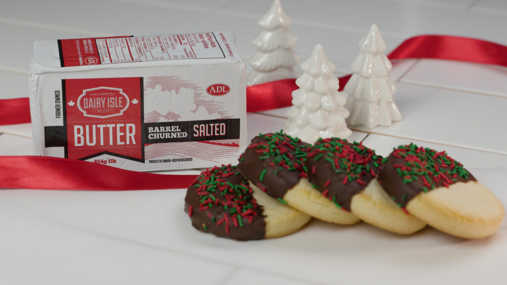 Chocolate Dipped Shortbread Cookies Dairy Isle