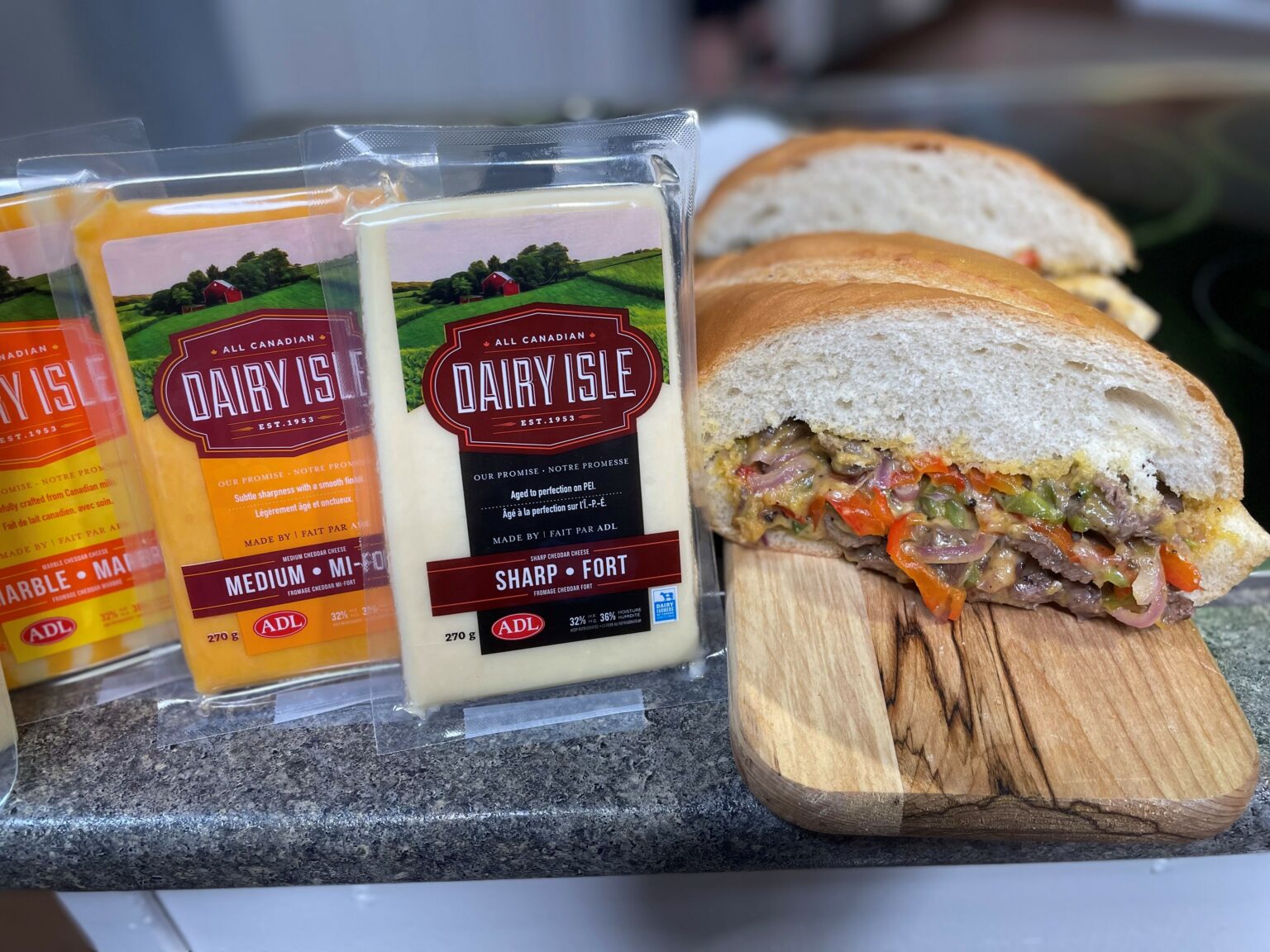 Dairy Isle Sheet Pan Cheesesteak Hoagie Dairy Isle