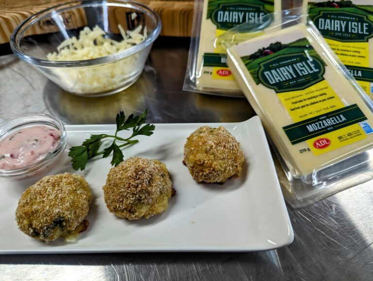 Cheesy Turkey Croquettes with Cranberry Mayo Dairy Isle