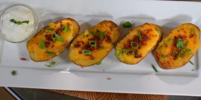 Cheesy Baked Potato Skins