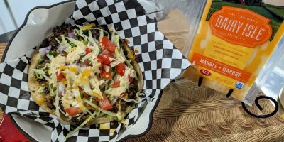 Cheesy Burger Tortilla Taco